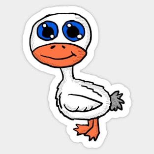 Cartoon Duck Sticker